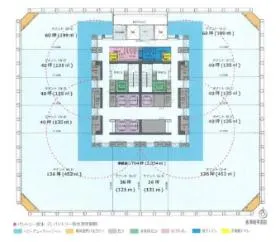 名古屋シミズ富国生命の基準階図面