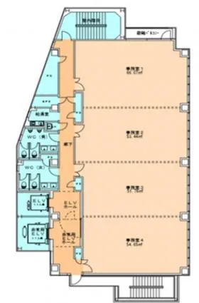 メイフィス金山駅前ビル(メイフィス金山駅前ビル)の基準階図面