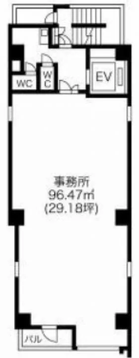 ＳＢＰ今池ビル(エスビーピー今池ビル)の基準階図面