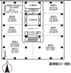 松本第一の基準階図面