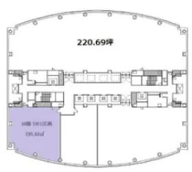 ＪＲＷＤ堂島タワー(ジェイアールダブルディ堂島タワー）の基準階図面