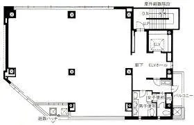 リバービュー北浜の基準階図面