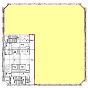 淀屋橋フレックスタワーの基準階図面