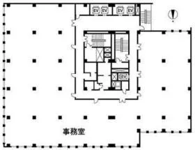 大阪朝日生命館の基準階図面