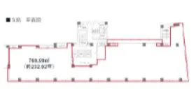 三井住友銀行高麗橋の基準階図面