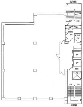 南星本館の基準階図面