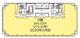 御堂筋グランタワーの基準階図面
