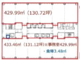 肥後橋センターの基準階図面