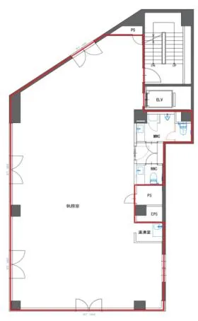MIYAMA AVENIR TERRASSEビルの基準階図面