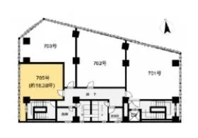 水木ビルディングの基準階図面