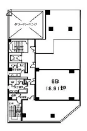 甲南アセット三宮の基準階図面