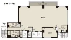 CIRCLES神保町Ⅱの基準階図面