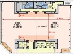 第一生命京橋キノテラスの基準階図面