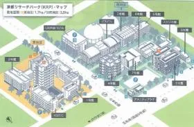 京都リサーチパーク１号館（ＫＲＰ１号館）の外観