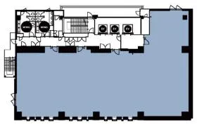 仮)御成門郵船ビル建替え計画ビルの基準階図面