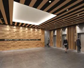 仮)御成門郵船ビル建替え計画ビルの外観