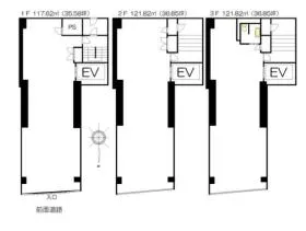 藤久ビル西5号館の基準階図面