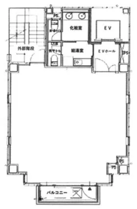 VILLA芝大門ビルの基準階図面