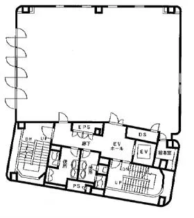 サンタワーズD棟の基準階図面