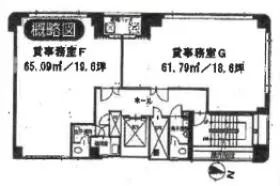 フロンティア札幌ビルの基準階図面