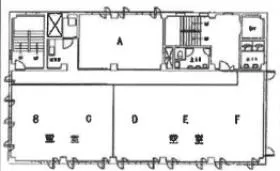 山田ビルの基準階図面
