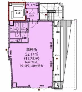 THECITY神田神保町ビルの基準階図面