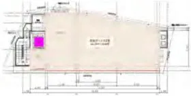 (仮称)渋谷宇田川町17開発計画ビルの基準階図面