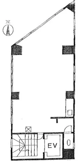 野口ビルの基準階図面