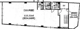ヤマグチビルの基準階図面