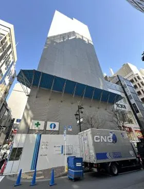 (仮称)銀座5丁目みゆき通り開発計画ビルの外観