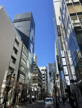 (仮称)銀座5丁目みゆき通り開発計画ビルの外観