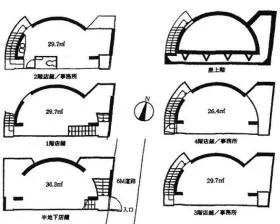 TSAビルの基準階図面
