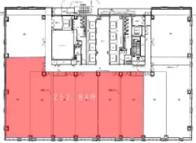 新大阪第2NKビルの基準階図面
