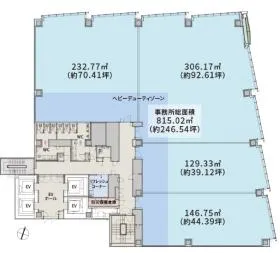 T-PLUS仙台ビルの基準階図面