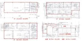 貸事務所ビルの基準階図面