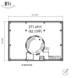 ilusaビルの基準階図面