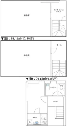 リブラ恵比寿南ビルの基準階図面