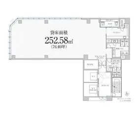 PMO八丁堀Ⅴの基準階図面
