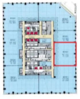 （仮称）淀屋橋駅西地区市街地再開発事業の基準階図面