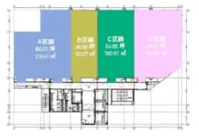プライムプレイス新大阪の基準階図面
