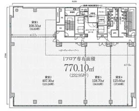 ＰＭＯ　ＥＸ本町(ピーエムオーイーエックス本町)Ｈ?Ｏ本町の基準階図面