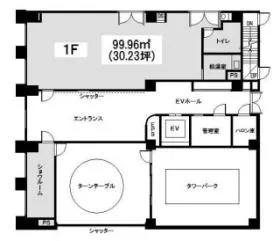 産和ビルの基準階図面