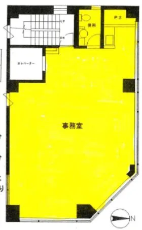 サンエムビルの基準階図面