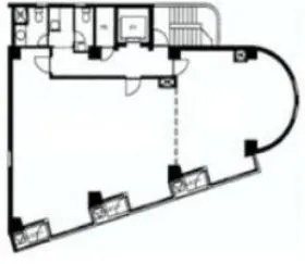 六本木ダイヤビルの基準階図面