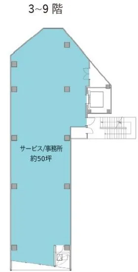 コエル渋谷公園通りの基準階図面