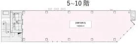 (仮称)新宿七丁目計画ビルの基準階図面