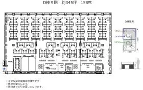幕張テクニカルセンタービルの基準階図面