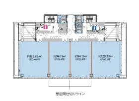 虎ノ門ヒルズ 江戸見坂テラスビルの基準階図面