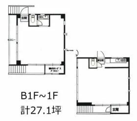 第2京美ビルの基準階図面