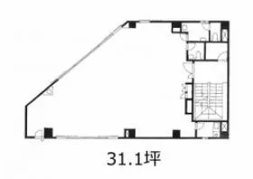 KCMビルの基準階図面